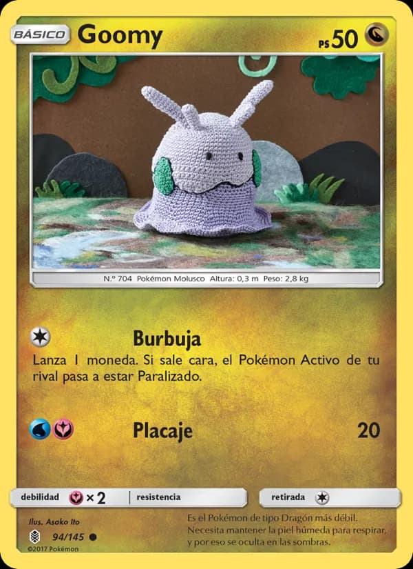 Goomy card in Spanish