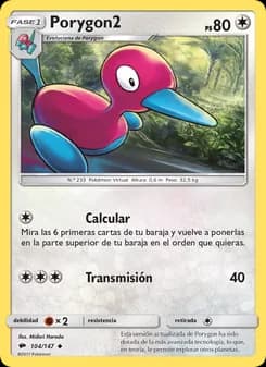 Porygon2 card in Spanish