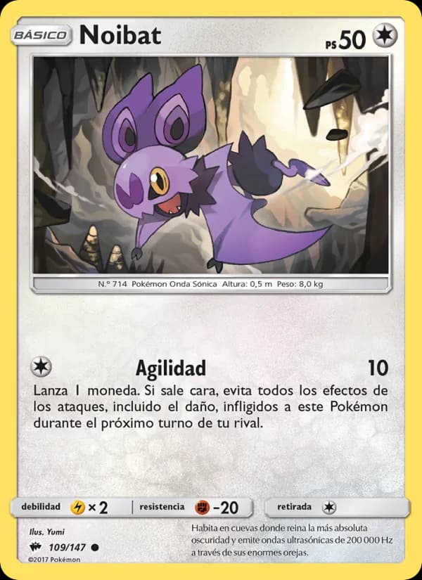 Noibat card in Spanish