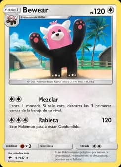 Bewear card in Spanish