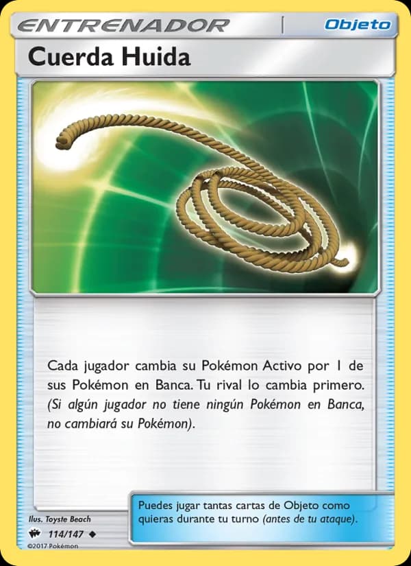 Cuerda Huida card in Spanish