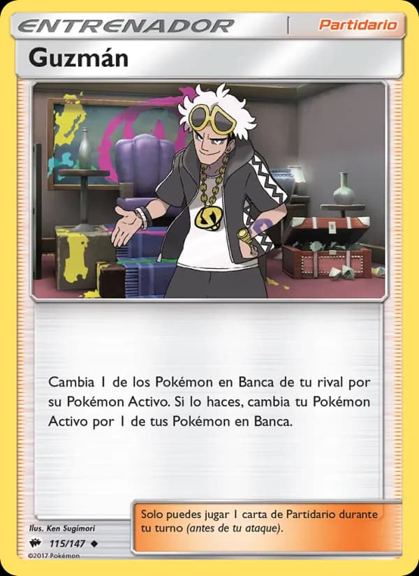 Guzmán card in Spanish