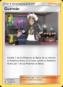 Guzmán card in Spanish