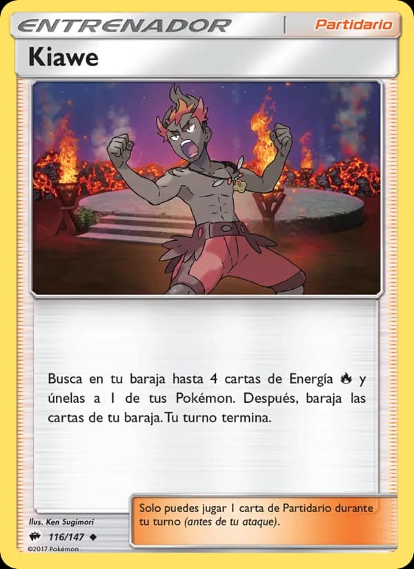 Kiawe card in Spanish
