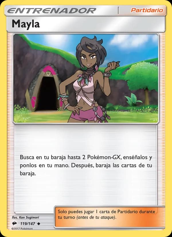 Mayla card in Spanish