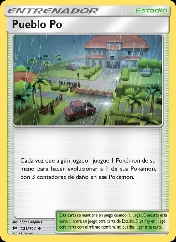 Pueblo Po card in Spanish