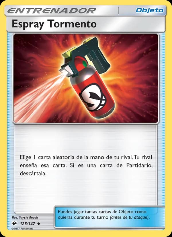 Espray Tormento card in Spanish