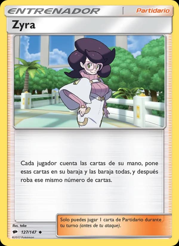 Zyra card in Spanish