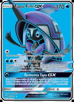 Tapu Fini GX card in Spanish