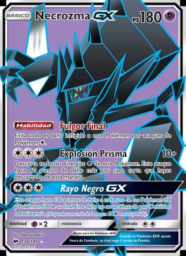 Necrozma GX card in Spanish