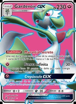 Gardevoir GX card in Spanish