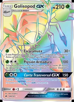 Golisopod GX card in Spanish