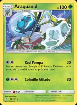 Araquanid card in Spanish