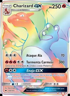 Charizard GX card in Spanish