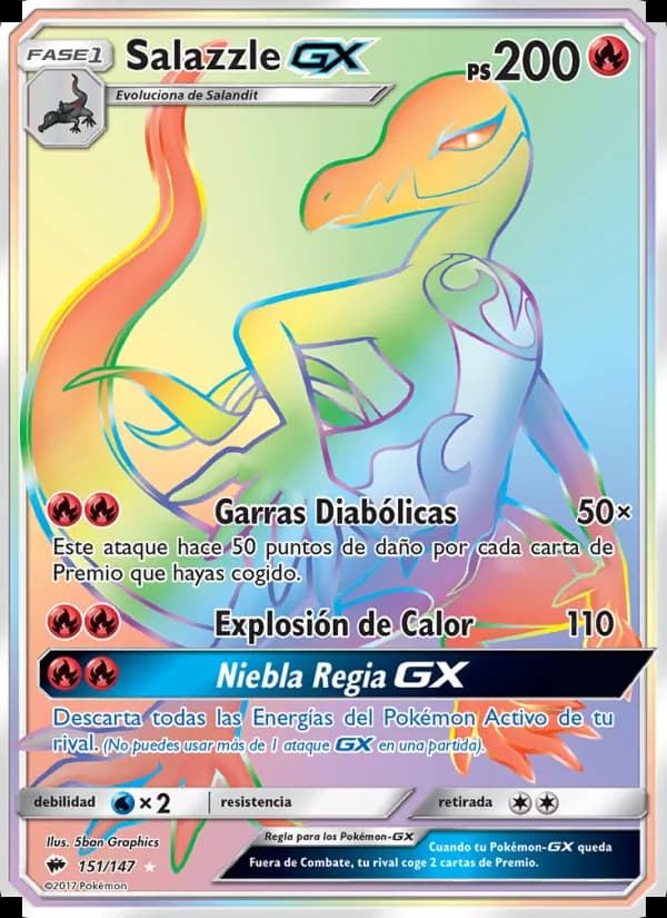 Salazzle GX card in Spanish