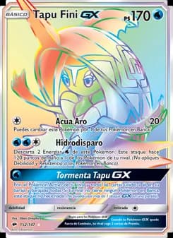 Tapu Fini GX card in Spanish