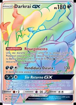 Darkrai GX card in Spanish