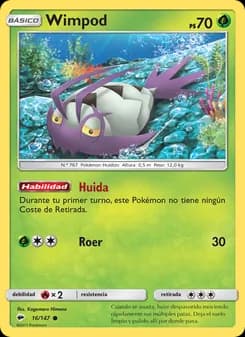 Wimpod card in Spanish