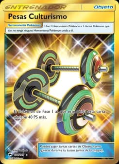 Pesas Culturismo card in Spanish