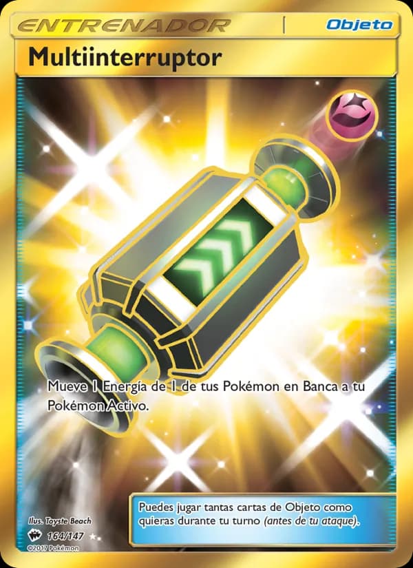 Multiinterruptor card in Spanish