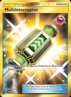 Multiinterruptor card in Spanish