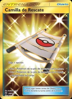 Camilla de Rescate card in Spanish