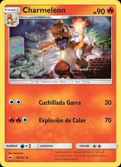Charmeleon card in Spanish