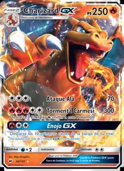 Charizard GX card in Spanish