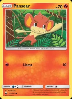 Pansear card in Spanish