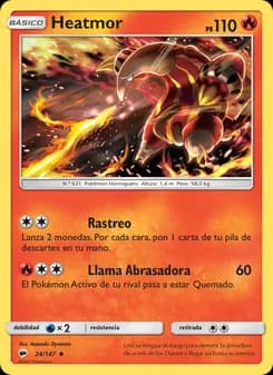 Heatmor card in Spanish