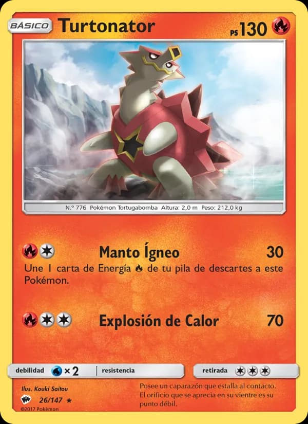 Turtonator card in Spanish