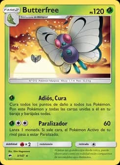 Butterfree card in Spanish