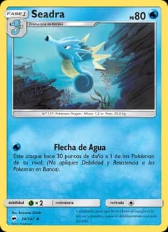 Seadra card in Spanish