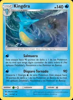 Kingdra card in Spanish