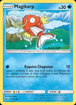 Magikarp card in Spanish
