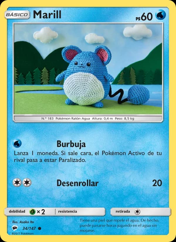 Marill card in Spanish