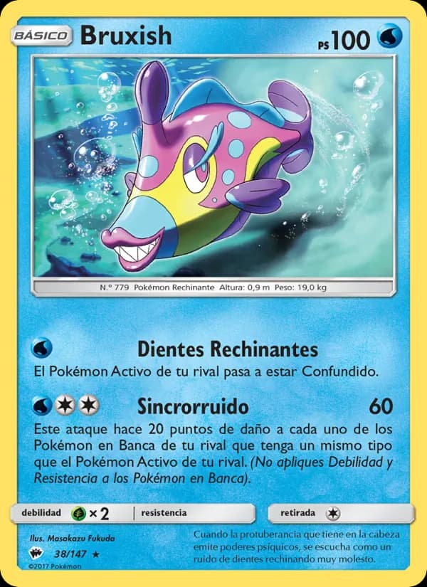 Bruxish card in Spanish