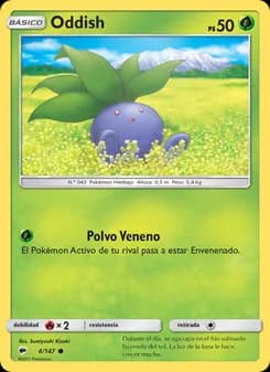 Oddish card in Spanish