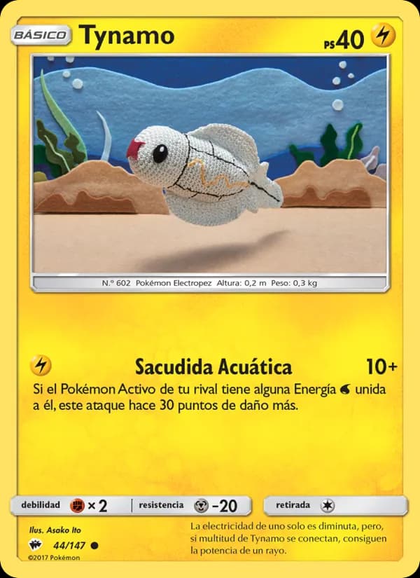 Tynamo card in Spanish