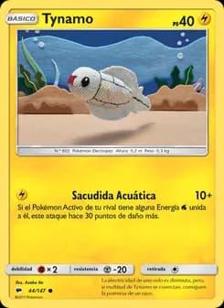 Tynamo card in Spanish