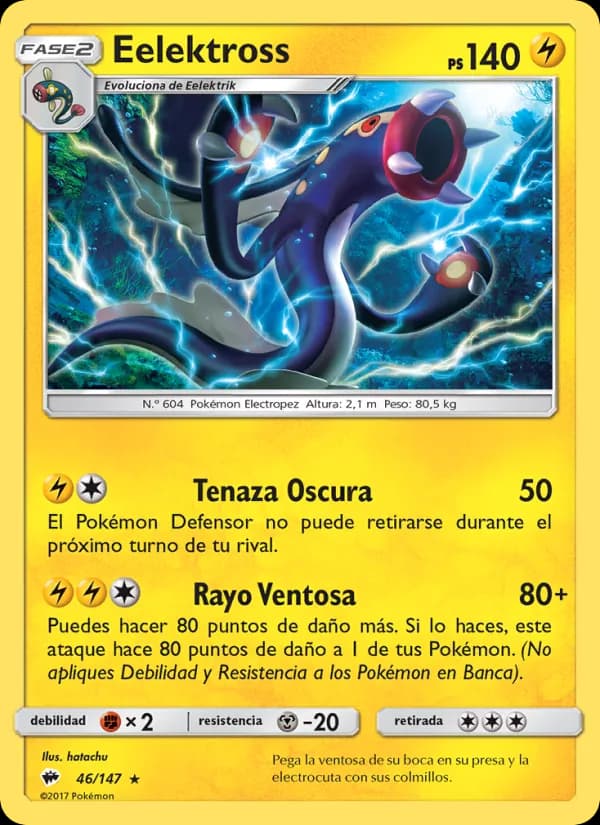 Eelektross card in Spanish
