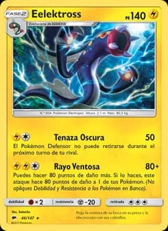 Eelektross card in Spanish