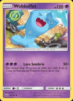 Wobbuffet card in Spanish