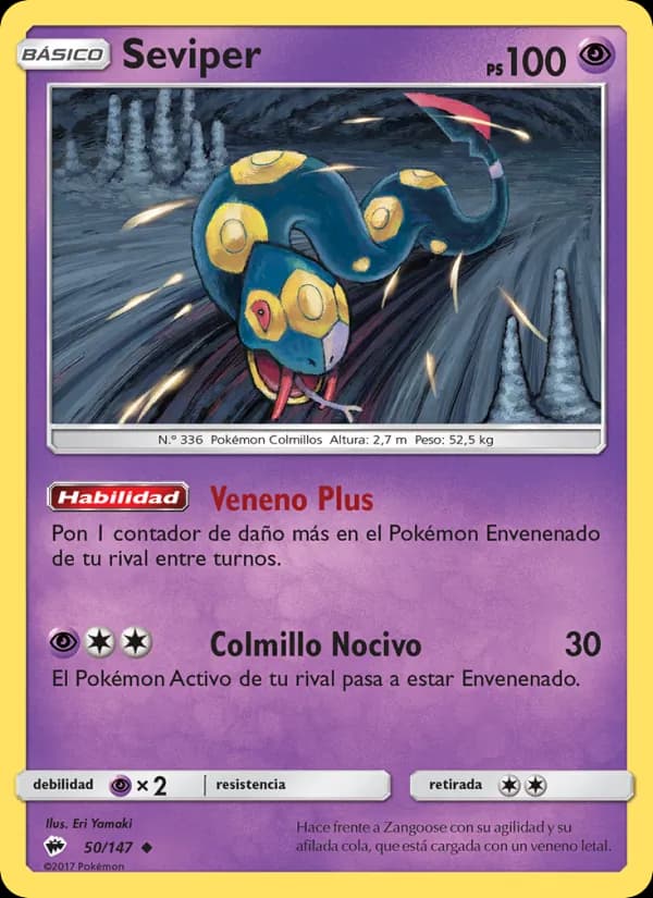 Seviper card in Spanish
