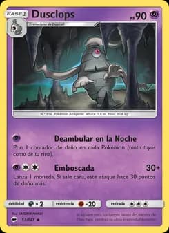 Dusclops card in Spanish