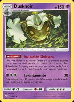 Dusknoir card in Spanish