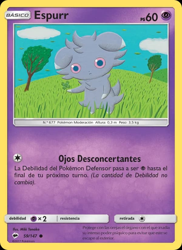 Espurr card in Spanish