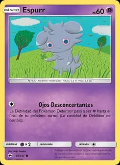 Espurr card in Spanish