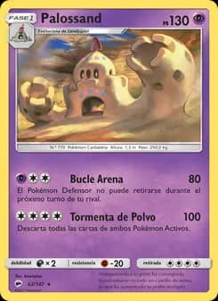 Palossand card in Spanish