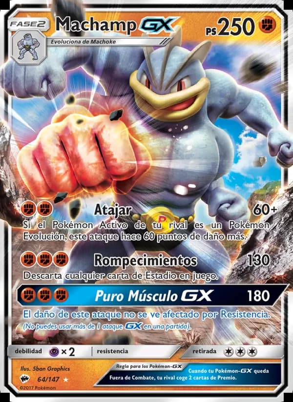 Machamp GX card in Spanish